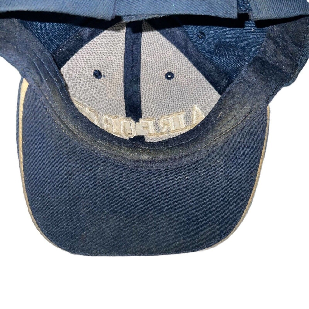 Vintage Air Force Self Fastening Trucker Cap Navy & Gold - Picture 5 of 7